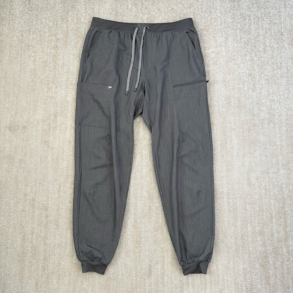 Fabletics All-Shift Scrub Joggers Pants in Heather Grey XL Tall